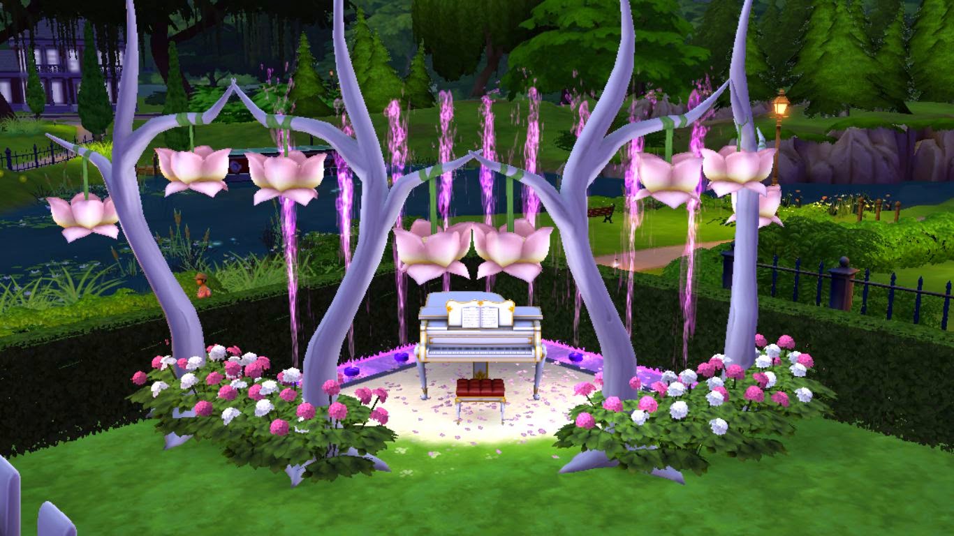 Sims 4 Lot Download: Enchanted Wedding Park | Sanjana Sims Studio
